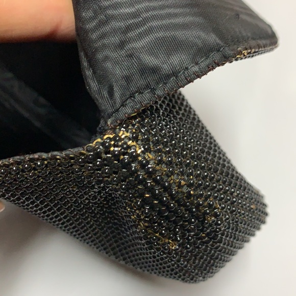 Vintage Whiting and Davis mesh ball clutch purse - Picture 12 of 17